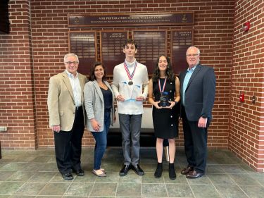 Corey Buchman, MMI Preparatory School, and Gabriel Garcia-Adon, Hazleton Area Academy of Sciences, named winners at 2024 tecBRIDGE Annual Award Ceremony