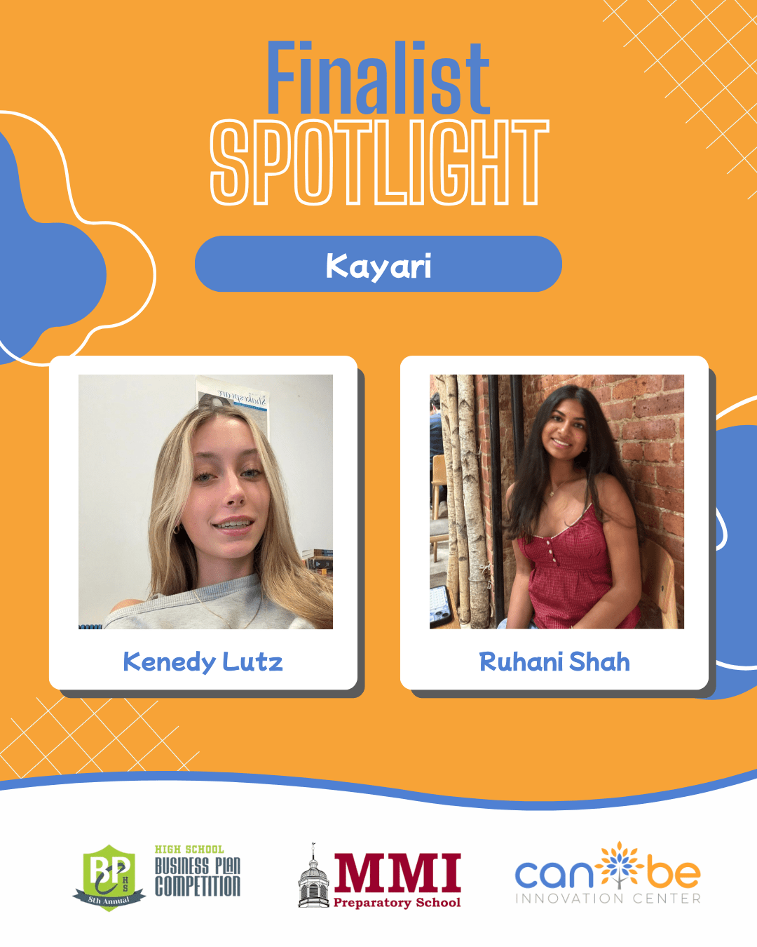 2026 tecBRIDGE High School Business Plan Competition Local Participants – Kenedy Lutz &amp; Ruhani Shah